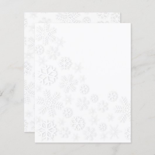 White Snowflakes (Vorne/Hinten)