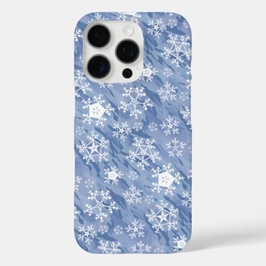 White Snowflakes Case-Mate iPhone Hülle (Rückseite)