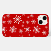 White Snowflakes Case-Mate iPhone Hülle (Rückseite (Horizontal))