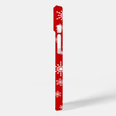 White Snowflakes Case-Mate iPhone Hülle (Rückseite / Links)