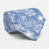 White Snowflakes Krawatte (Gerollt)