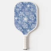 White Snowflakes Pickleball Schläger (Rückseite)
