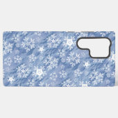 White Snowflakes Samsung Galaxy Hülle (Rückseite (Horizontal))