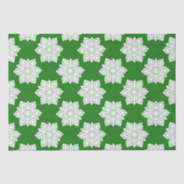 White Snowflakes Seidenpapier