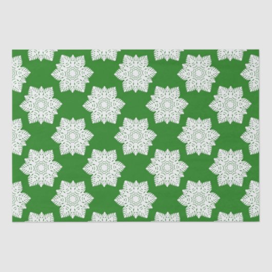 White Snowflakes Seidenpapier (Vorderseite)