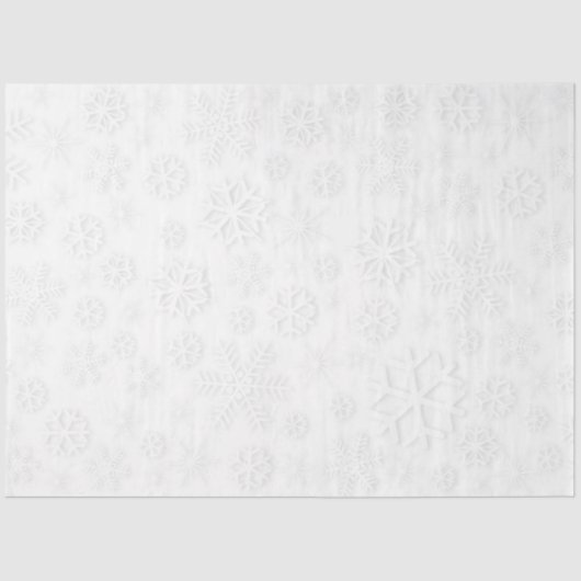 White Snowflakes Seidenpapier (Vorderseite)