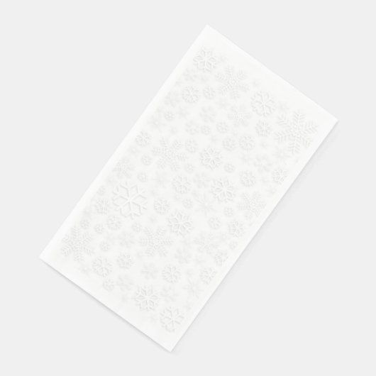 White Snowflakes Serviette (Ecke)