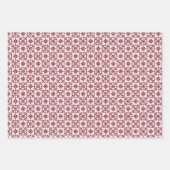 White Snowflakes Weihnachten Geschenkpapier Set (Vorderseite 2)