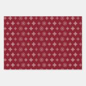White Snowflakes Weihnachten Geschenkpapier Set (Vorderseite)