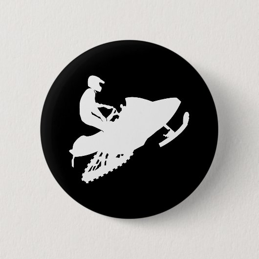 White-Snowmobile Button (Vorderseite)