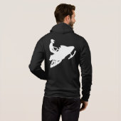White-Snowmobile Hoodie (Schwarz voll)