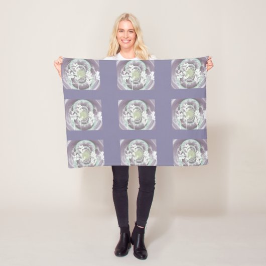 White Snowy Trees Fleece Blanket (Beispiel)