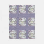 White Snowy Trees Fleece Blanket (Vorderseite)