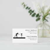 White Social calling card-Disc Golf Visitenkarte (Stehend Vorderseite)