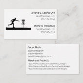 White Social calling card-Disc Golf Visitenkarte (Vorne/Hinten)