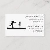 White Social calling card-Disc Golf Visitenkarte (Vorderseite)