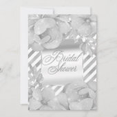 White Sparkle Glam Glitzer Brautparty Einladung (Vorderseite)