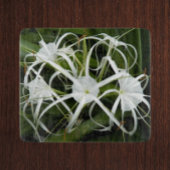 White Spider Lilies Floral Schneidebrett