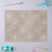 White Spider Webs auf Tan Decoupage Seidenpapier (Basteln)