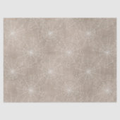 White Spider Webs auf Tan Decoupage Seidenpapier (Vorderseite)