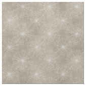 White Spider Webs auf Tan Stoff (Muster)