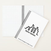 White Spiral Notebook mit Minimalistischem Design Notizblock (Innen)