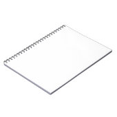 White Spiral Notebook Notizblock (Linke Seite)