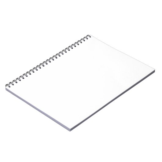White Spiral Notebook Notizblock (Linke Seite)