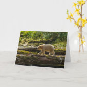 White Spirit Bear Hunts Karte (Gelbe Blume)