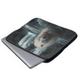 White Spirit Bear Laptopschutzhülle (Vorne Knopf)