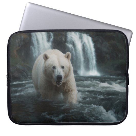 White Spirit Bear Laptopschutzhülle (Vorderseite)