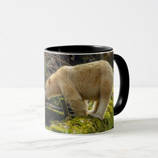 White Spirit Bear Tasse (VorderseiteRechts)