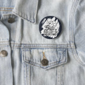 White Splash Funny Cat Zitat Button (Beispiel)