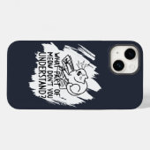 White Splash Funny Cat Zitat Case-Mate iPhone Hülle (Rückseite (Horizontal))