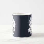 White Splash Funny Cat Zitat Kaffeetasse (Mittel)