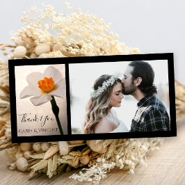 White Spring Daffodil Blume Wedding Danke