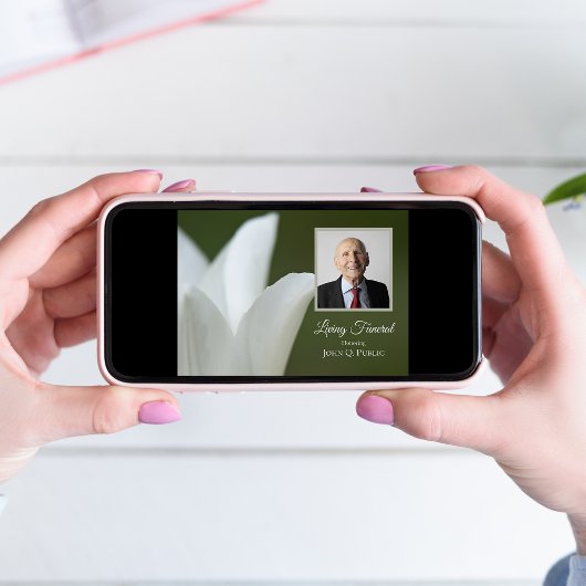 White Spring Tulip über das Party der Grünen Beerd Einladung