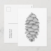 White Spruce Cone - Feiertag nach Karte (Vorne/Hinten)