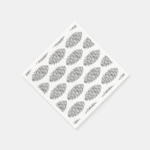 White Spruce Cone Paper Napkin Serviette (Ecke)