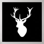 White Stag Head Poster (Vorne)