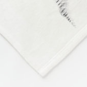 White Stallion Artwork Fleecedecke (Ecke)