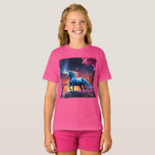 White Stallion Fantasy Pink Garden T-Shirt (Vorne ganz)