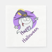 White Standard Luncheon Napkin/Halloween Serviette (Vorderseite)