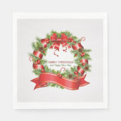 White Standard Luncheon Napkin/Kraut Serviette (Vorderseite)