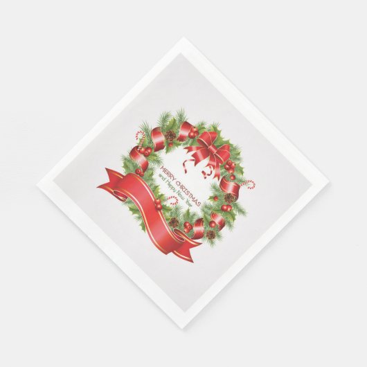 White Standard Luncheon Napkin/Kraut Serviette (Ecke)