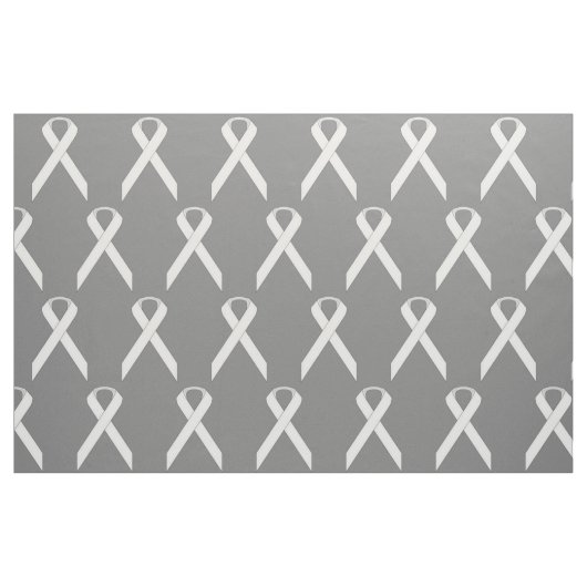 White Standard Ribbon Stoff (Fat Quarter (45,7 x 55,9 cm))