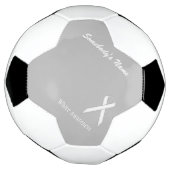 White Standard Ribbon Template von Kenneth Yoncich Fußball (Gedreht)