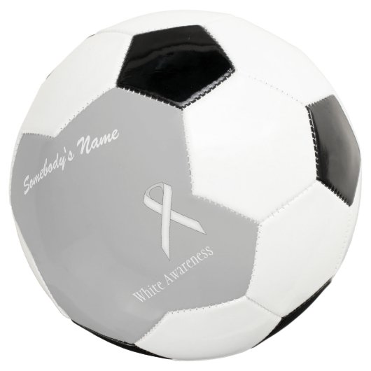 White Standard Ribbon Template von Kenneth Yoncich Fußball (Dreiviertel)