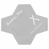 White Standard Ribbon Template von Kenneth Yoncich Fußball (Flach)
