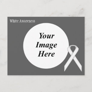 White Standard Ribbon Template von Kenneth Yoncich Postkarte